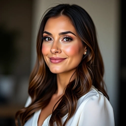 A corporate headshot for LinkedIn of a woman